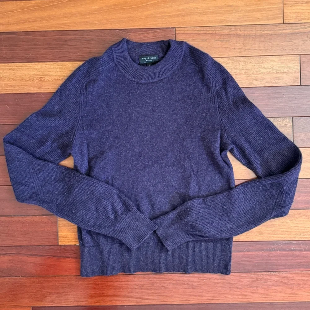 RAG & BONE 100% cashmere LOGAN Sweater - Picture 5 of 10